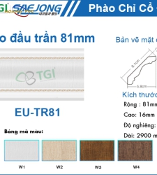 Phào Đầu Trần 81mm EU-TR81