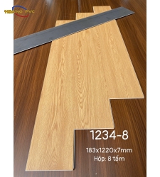 Sàn Nhựa Hèm Khóa 7mm form sẵn 1234-8